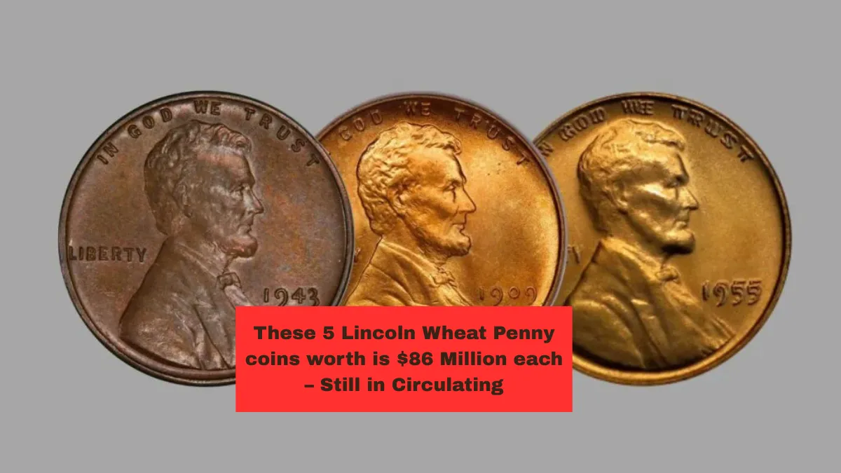 These 5 Lincoln Wheat Penny coins worth is $86 Million each – Still in Circulating